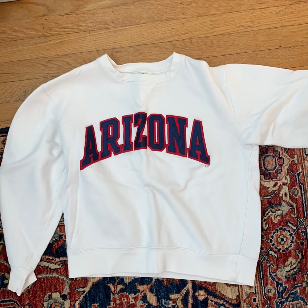 White university of Arizona crewneck